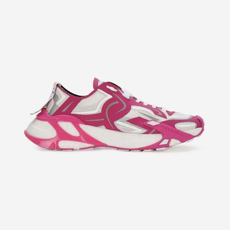 Dolce Gabbana D&G Women Technical Fabric Fast Sneakers-Pink