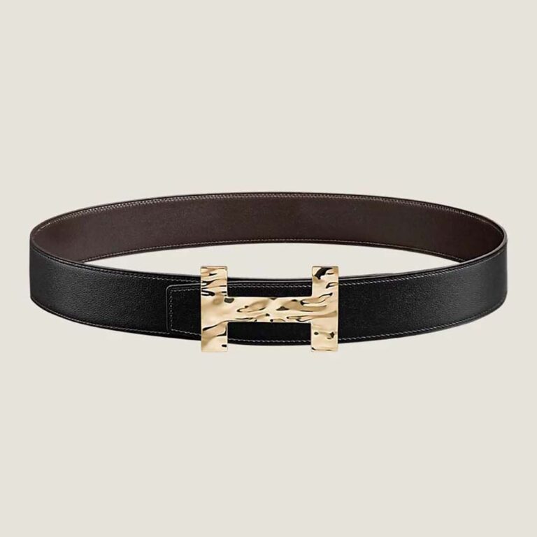 Hermes Men Guizz H2o Belt Buckle & Reversible Leather Strap 38 mm