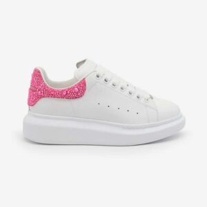 Alexander Mcqueen Women Oversized Sneaker in White/halo Pink