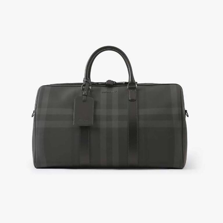 Burberry Men Boston Holdall-Gray