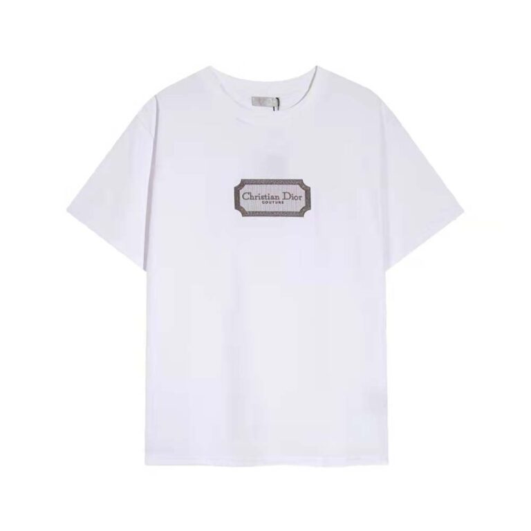 Dior Men Christian Dior Couture Relaxed-fit T-shirt White Cotton Jersey