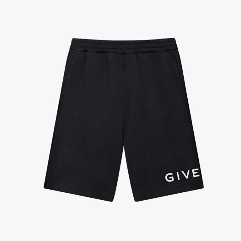Givenchy Women Archetype Bermuda Shorts in Fleece-Black