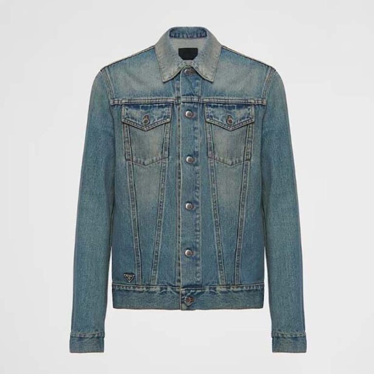 Prada Men Denim Blouson Jacket