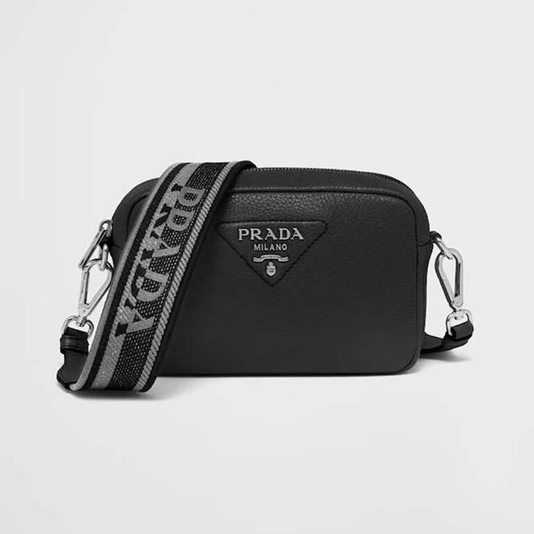 Prada Women Small Leather Bag-Black