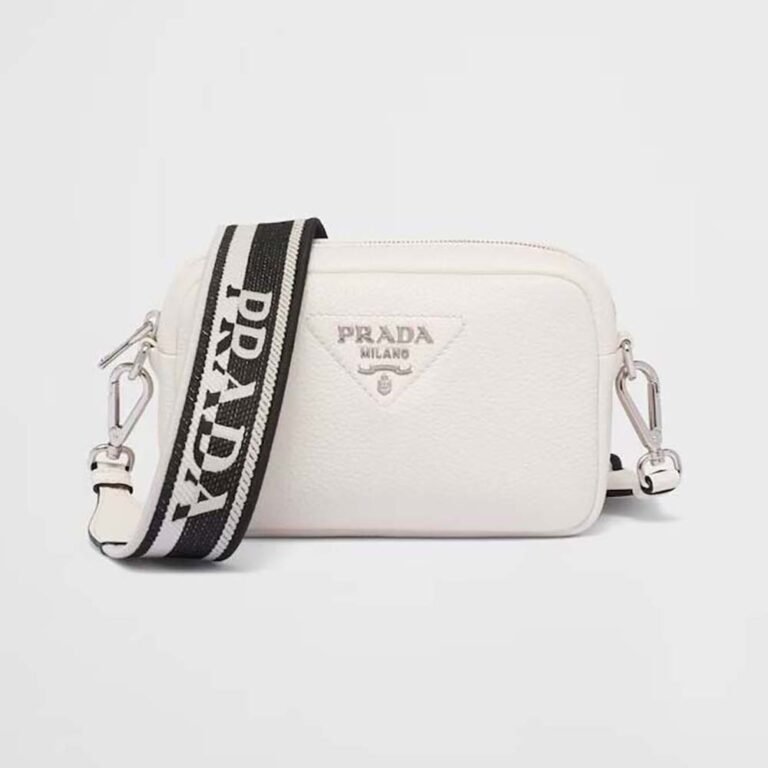 Prada Women Small Leather Bag-White