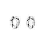 Balenciaga Women Solid 2.0 Earrings in Silver Brass