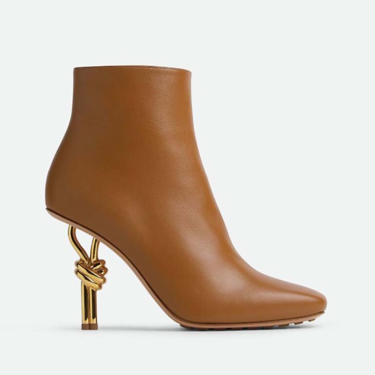 Bottega Veneta Women Knot Ankle Boot-Brown