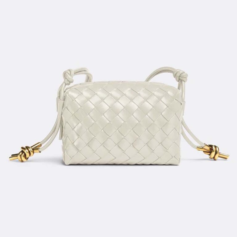 Bottega Veneta Women Mini Loop Camera Bag-White