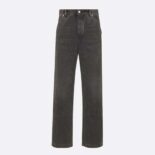 Dior Men Carpenter Jeans Black Cotton Twill