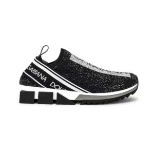 Dolce Gabbana D&G Men Fast Sneakers with Fusible Rhinestones