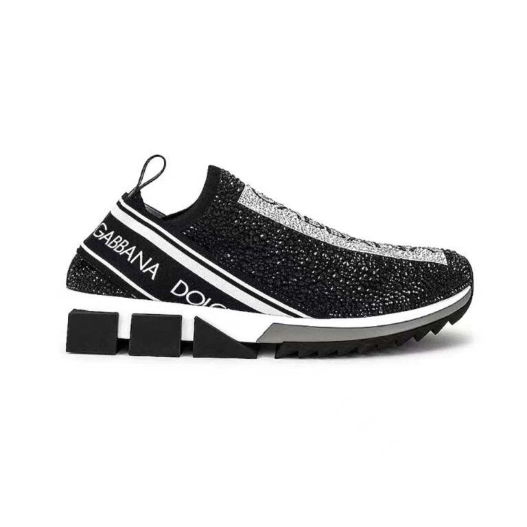 Dolce Gabbana D&G Men Fast Sneakers with Fusible Rhinestones