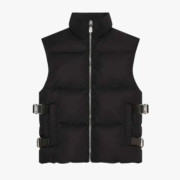 Givenchy Women Sleeveless Puffer Jacket with Metallic Details