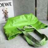 Loewe Unisex Fold Shopper in Paper Calfskin-Green B507X23X01