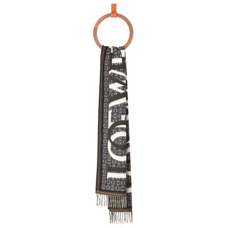 Loewe Women LOEWE Love Scarf in Wool and Cashmere