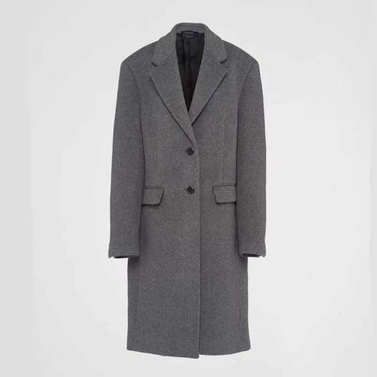 Prada Women Single-breasted Velour Coat