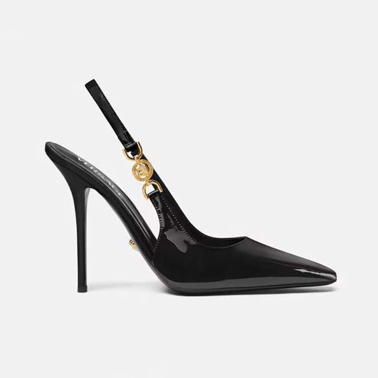 Versace Women Medusa '95 Slingback Pumps-Black