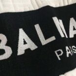Balmain Women Monogrammed Bouclette Knit Top-BF1AB355KE95