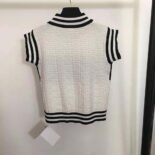 Balmain Women Monogrammed Bouclette Knit Top-BF1AB355KE95