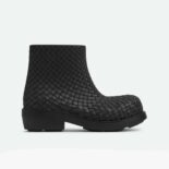 Bottega Veneta Unisex Fireman Ankle Boot-Black