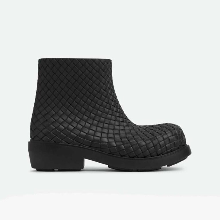 Bottega Veneta Unisex Fireman Ankle Boot-Black