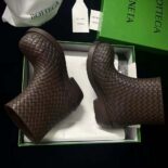 Bottega Veneta Unisex Fireman Ankle Boot-Brown