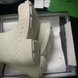 Bottega Veneta Unisex Fireman Ankle Boot-White