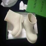 Bottega Veneta Unisex Fireman Ankle Boot-White
