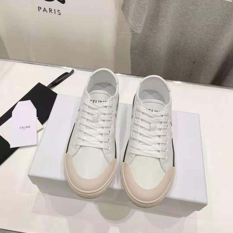 Celine Unisex As-01 Low Lace-up Celine Alan Sneaker in Calfskin