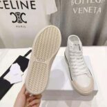 Celine Unisex As-02 Mid Low Lace-up Celine Alan Sneakers with Triomphe Patch in Calfskin