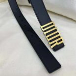Dior Women D-Fence Belt Black Smooth Calfskin-B0385CVWU