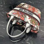 Dior Women Hat Basket Bag Natural Multicolor Albero della Vita Embroidery