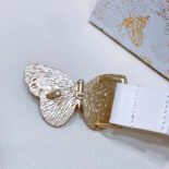 Dior Women Métamorphose Belt White Ultrasmooth Calfskin 20 MM-Gold