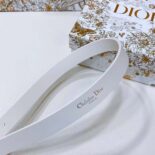 Dior Women Métamorphose Belt White Ultrasmooth Calfskin 20 MM-Gold