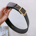 Dior Women Punk Belt Black Matte Calfskin-B0453UBJI