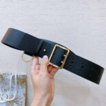 Dior Women Punk Belt Black Matte Calfskin-B0453UBJI