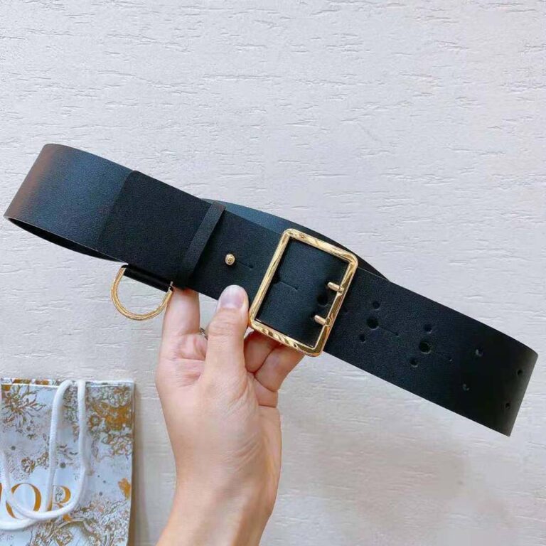 Dior Women Punk Belt Black Matte Calfskin-B0453UBJI