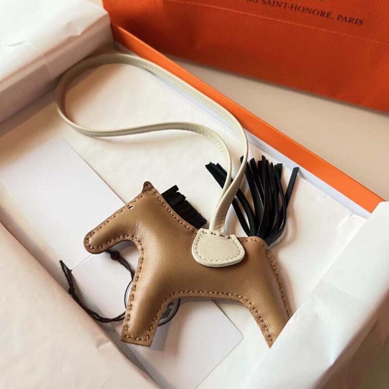 Hermes Unisex Rodeo MM Charm-Brown H064929CADI