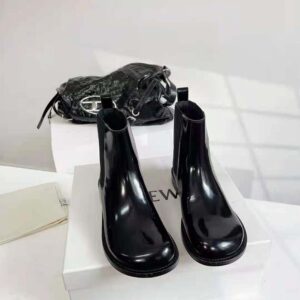 Loewe Men Campo Chelsea Boot in Brushed Calfskin-Black M816S05X24