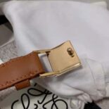Loewe Women Amazona Padlock Belt in Smooth Calfskin-Brown E619Z15X12