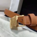 Loewe Women Amazona Padlock Belt in Smooth Calfskin-Brown E619Z15X12