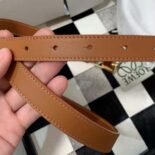 Loewe Women Amazona Padlock Belt in Smooth Calfskin-Brown E619Z15X12