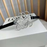 Loewe Women Anagram Belt in Classic Calfskin-Black E619244X44