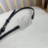 Loewe Women Anagram Belt in Classic Calfskin-Black E619244X44