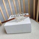 Loewe Women Anagram Belt in Classic Calfskin-Tan E619244X44