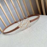 Loewe Women Anagram Belt in Classic Calfskin-Tan E619244X44