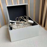 Loewe Women Anagram Belt in Classic Calfskin-White E619244X44