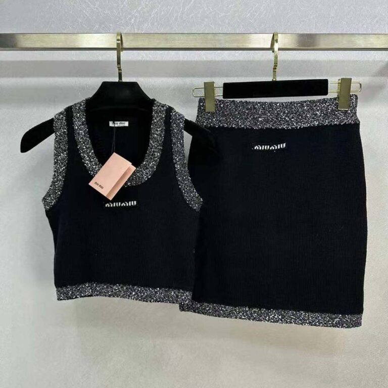 Miu Miu Women Cashmere Top-Black MMV130_1331_F0806
