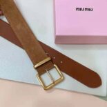 Miu Miu Women Suede Belt-Brown 5CC589_054_F0401