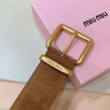 Miu Miu Women Suede Belt-Brown 5CC589_054_F0401