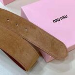 Miu Miu Women Suede Belt-Brown 5CC589_054_F0401